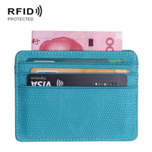 Load image into Gallery viewer, KT1002 RFID Function Lizard Pattern Bank Card Holder PU Business Card Case