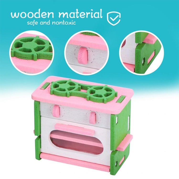 Simulation Miniature Wooden Furniture Kids Toys Doll House Set