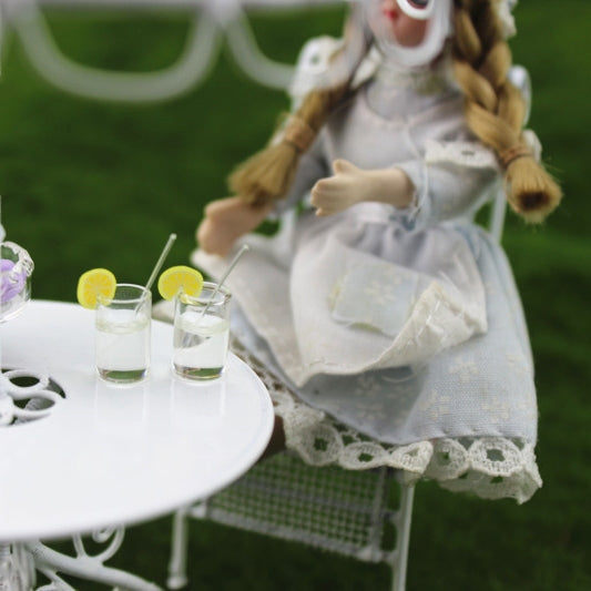 5 PCS Mini Lemon Water Cup Miniature Dollhouse Accessories Cups Toy Mini Decoration Gifts