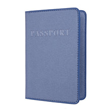 Load image into Gallery viewer, MS101 Frosted PU Multi-Card Passport Holder Travel Abroad Passport Card Holder, Blue, Khaki, Pink, Sky Blue, Dirty Yellow, Big Red