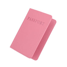 Load image into Gallery viewer, MS101 Frosted PU Multi-Card Passport Holder Travel Abroad Passport Card Holder, Blue, Khaki, Pink, Sky Blue, Dirty Yellow, Big Red