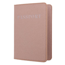 Load image into Gallery viewer, MS101 Frosted PU Multi-Card Passport Holder Travel Abroad Passport Card Holder, Blue, Khaki, Pink, Sky Blue, Dirty Yellow, Big Red
