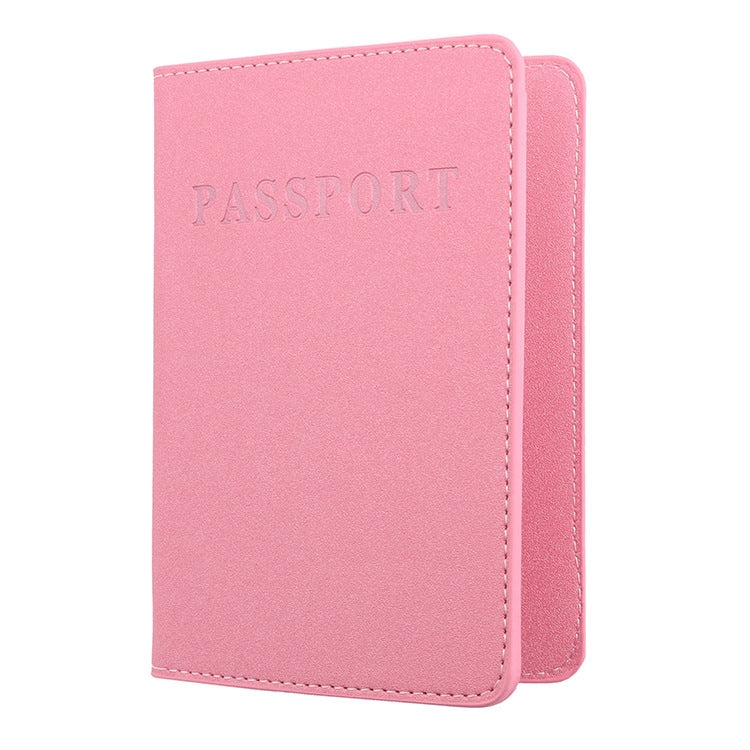 MS101 Frosted PU Multi-Card Passport Holder Travel Abroad Passport Card Holder, Blue, Khaki, Pink, Sky Blue, Dirty Yellow, Big Red