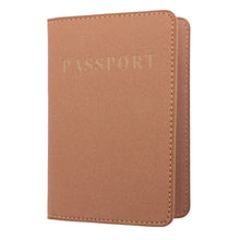 Load image into Gallery viewer, MS101 Frosted PU Multi-Card Passport Holder Travel Abroad Passport Card Holder, Blue, Khaki, Pink, Sky Blue, Dirty Yellow, Big Red