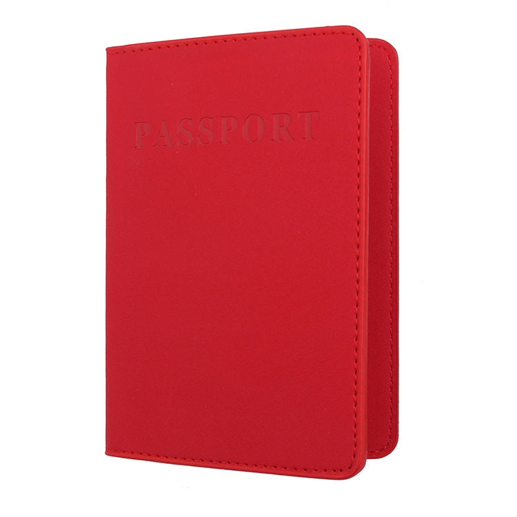 MS101 Frosted PU Multi-Card Passport Holder Travel Abroad Passport Card Holder, Blue, Khaki, Pink, Sky Blue, Dirty Yellow, Big Red