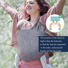 Load image into Gallery viewer, Baby Carrier Double Shoulder Front Holding Baby Carrier Portable Baby X Carrying Bag,Size:, M (Black), L (Black), M (Gray), L (Gray)