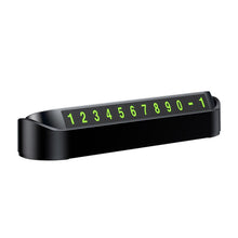 Load image into Gallery viewer, Hidden Parking Number Card Nightlight Number Button Parking Number Card, Style:, Neutral (Black), Neutral (White), 5 Sets of Numbers (Brown), 5 Sets of Numbers (Green), 5 Sets of Numbers (Pink), Double-number (Black), Double-number (White)