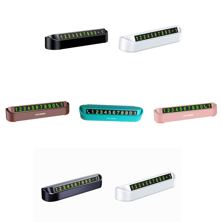 Hidden Parking Number Card Nightlight Number Button Parking Number Card, Style:, Neutral (Black), Neutral (White), 5 Sets of Numbers (Brown), 5 Sets of Numbers (Green), 5 Sets of Numbers (Pink), Double-number (Black), Double-number (White)