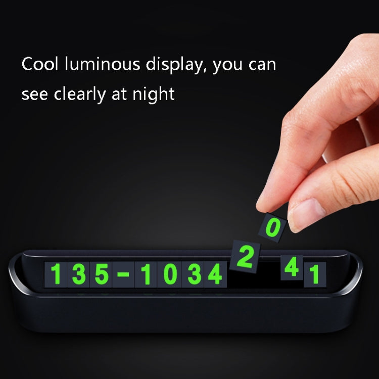 Hidden Parking Number Card Nightlight Number Button Parking Number Card, Style:, Neutral (Black), Neutral (White), 5 Sets of Numbers (Brown), 5 Sets of Numbers (Green), 5 Sets of Numbers (Pink), Double-number (Black), Double-number (White)