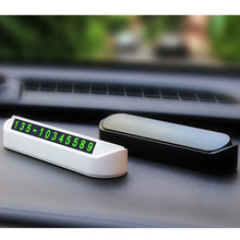 Load image into Gallery viewer, Hidden Parking Number Card Nightlight Number Button Parking Number Card, Style:, Neutral (Black), Neutral (White), 5 Sets of Numbers (Brown), 5 Sets of Numbers (Green), 5 Sets of Numbers (Pink), Double-number (Black), Double-number (White)