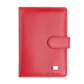 Covc1002 Bank Card Passport Card Holder With Buckle Clip PU Document Protection Card Holder