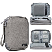 Load image into Gallery viewer, Baona BN-C003 Mobile Hard Disk Protection Cover Portable Storage Hard Disk Bag, Double-layer (Gray), Double-layer (Black), Single-layer (Gray), Single-layer (Black)
