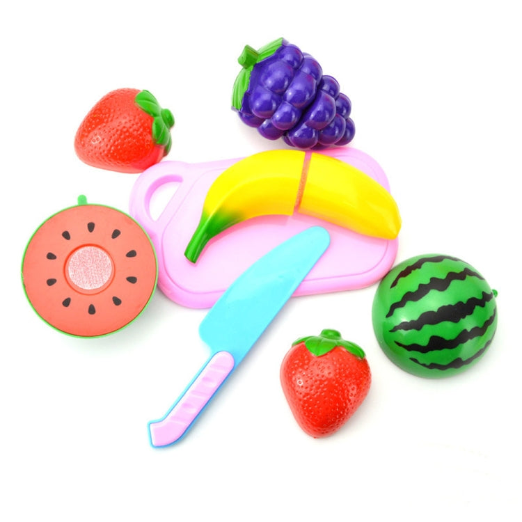 Pretend Play Plastic Food Toy Cutting Fruit Vegetable for Children, Random Color and Style