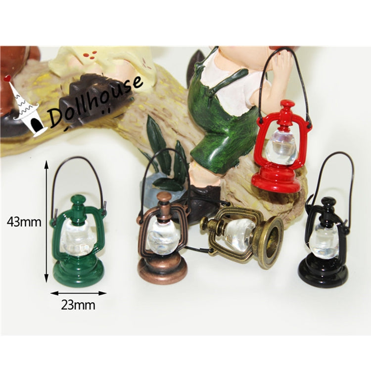 Retro Oil Lamp Doll House Miniature Kitchen Living Room Accessories Children Role Playing Toy