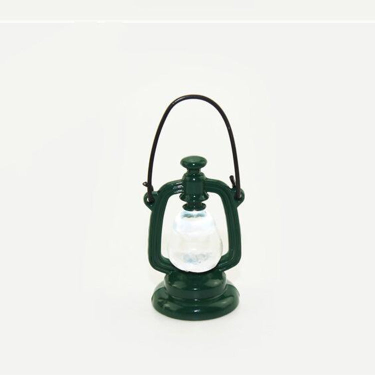 Retro Oil Lamp Doll House Miniature Kitchen Living Room Accessories Children Role Playing Toy