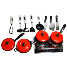 Load image into Gallery viewer, 13 in 1 Mini Kitchen Cookware Pot Pan Kids Pretend Cook Play Toy Simulation Toys Set
