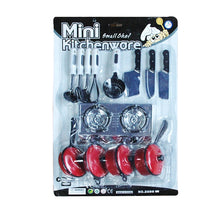 Load image into Gallery viewer, 13 in 1 Mini Kitchen Cookware Pot Pan Kids Pretend Cook Play Toy Simulation Toys Set