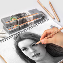 Load image into Gallery viewer, 12pcs /Box Marco 7001 Sketch Pencil Children Original Wooden Word Learning Stationery Art Calligraphy Drawing Pencil, HB, 2B, 2H, B, 3B, 4B, 5B, 6B, 7B, 8B, 9B