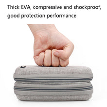 Load image into Gallery viewer, Baona BN-F027 Double-Layer Mobile Hard Disk Storage Bag EVA Hard Shell Hard Disk Protective Cover, Gray, Black