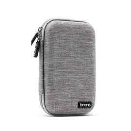 Baona BN-F010 2.5 inch Mobile Hard Disk Single Layer Storage Bag Power Bank Protection Storage Bag, Gray, Black
