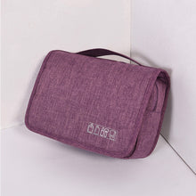 Load image into Gallery viewer, Travel Waterproof Wash Bag Portable Dust-Proof Storage Bag Hanging Cosmetic Bag, Purple, Black, Grey, Wine Red, Sky Blue, Navy