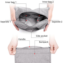 Load image into Gallery viewer, Travel Waterproof Wash Bag Portable Dust-Proof Storage Bag Hanging Cosmetic Bag, Purple, Black, Grey, Wine Red, Sky Blue, Navy