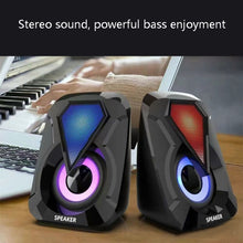 Load image into Gallery viewer, USB Wired Computer Speaker Home Desktop Game Audio, 1053