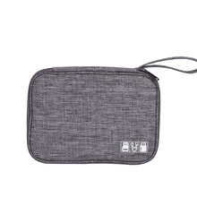 Load image into Gallery viewer, Data Cable Storage Box Waterproof Digital Package Charging Earphone Storage Box U Disk Multi-Function Finishing Box, Black, Grey, Violet, Red Wine, Sky Blue, Navy