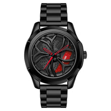 Load image into Gallery viewer, SANDA P1065 Wheel Series Casual Steel Band Quartz Watch For Men, For Men Blue Red, For Men Black Red, For Men Silver Red, For Men Blue Green, For Men Black Green, For Men Silver Green