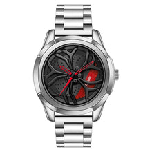 Load image into Gallery viewer, SANDA P1065 Wheel Series Casual Steel Band Quartz Watch For Men, For Men Blue Red, For Men Black Red, For Men Silver Red, For Men Blue Green, For Men Black Green, For Men Silver Green