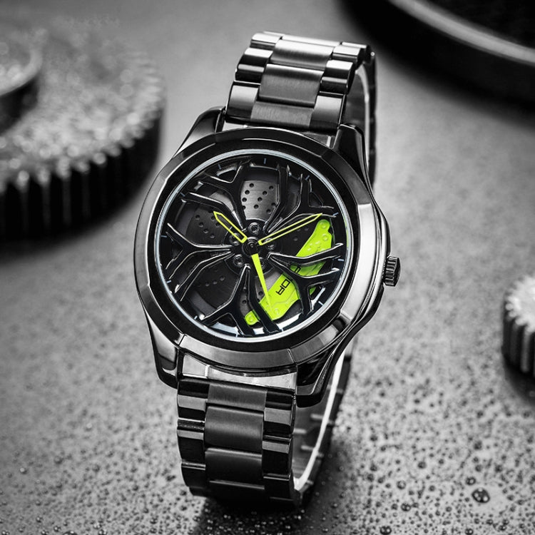 SANDA P1065 Wheel Series Casual Steel Band Quartz Watch For Men