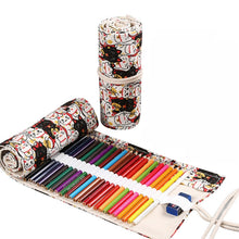 Load image into Gallery viewer, Handmade Canvas Pen Curtain Large-Capacity Pencil Case For Boys And Girls Color Pencil Sketch Stationery Box, 12 Holes, 24 Holes, 2 PCS 36 Holes, 36 Holes, 48 Holes, 72 Holes