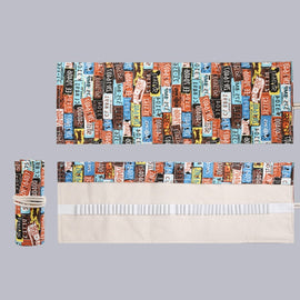 Handmade Canvas Pen Curtain Large-Capacity Pencil Case For Boys And Girls Color Pencil Sketch Stationery Box, 12 Holes, 24 Holes, 36 Holes, 2 PCS 36 Holes, 48 Holes, 72 Holes