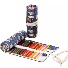 Load image into Gallery viewer, Handmade Canvas Pen Curtain Large-Capacity Pencil Case For Boys And Girls Color Pencil Sketch Stationery Box, 12 Holes, 24 Holes, 2 PCS 36 Holes, 36 Holes, 48 Holes, 72 Holes