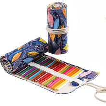 Load image into Gallery viewer, Handmade Canvas Pen Curtain Large-Capacity Pencil Case For Boys And Girls Color Pencil Sketch Stationery Box, 12 Holes, 24 Holes, 2 PCS 36 Holes, 36 Holes, 48 Holes, 72 Holes