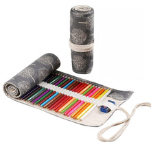 Load image into Gallery viewer, Handmade Canvas Pen Curtain Large-Capacity Pencil Case For Boys And Girls Color Pencil Sketch Stationery Box, 12 Holes, 24 Holes, 2 PCS 36 Holes, 36 Holes, 48 Holes, 72 Holes