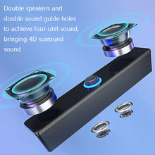Load image into Gallery viewer, LeerFel Long Computer Wired Speaker Heavy Wellness Computer Multimedia Audio, 350TS (with Blueteeth), 350T (without Bluetooth)