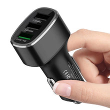 Load image into Gallery viewer, Three USB Ports Car Fast Charging Charger For Huawei/For OPPO/VIVO/OnePlus And Other Flash Charging, GT680 Black, GT680 Gray, GT780 Black, GT780 Gray