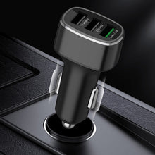 Load image into Gallery viewer, Three USB Ports Car Fast Charging Charger For Huawei/For OPPO/VIVO/OnePlus And Other Flash Charging, GT680 Black, GT680 Gray, GT780 Black, GT780 Gray