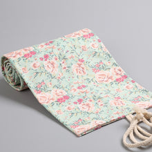 Load image into Gallery viewer, Small Floral Canvas Handmade Pen Curtain Sketch Color Pencil Roll Pen Bag Storage Stationery Box, 12 Holes, 24 Holes, 36  Holes, 48  Holes, 72  Holes