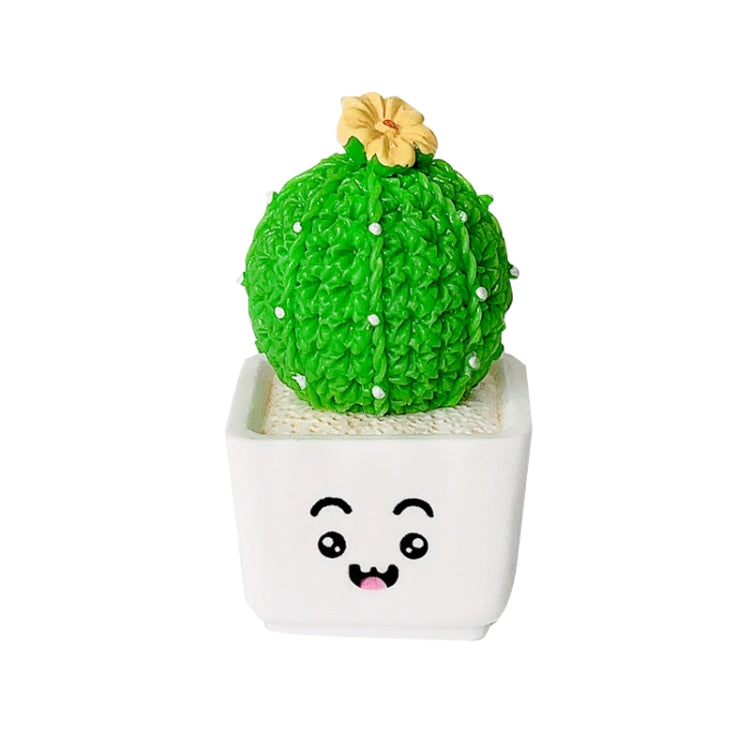 Small Fresh Cactus Ornaments Resin Plants Small Potted Car Ornaments