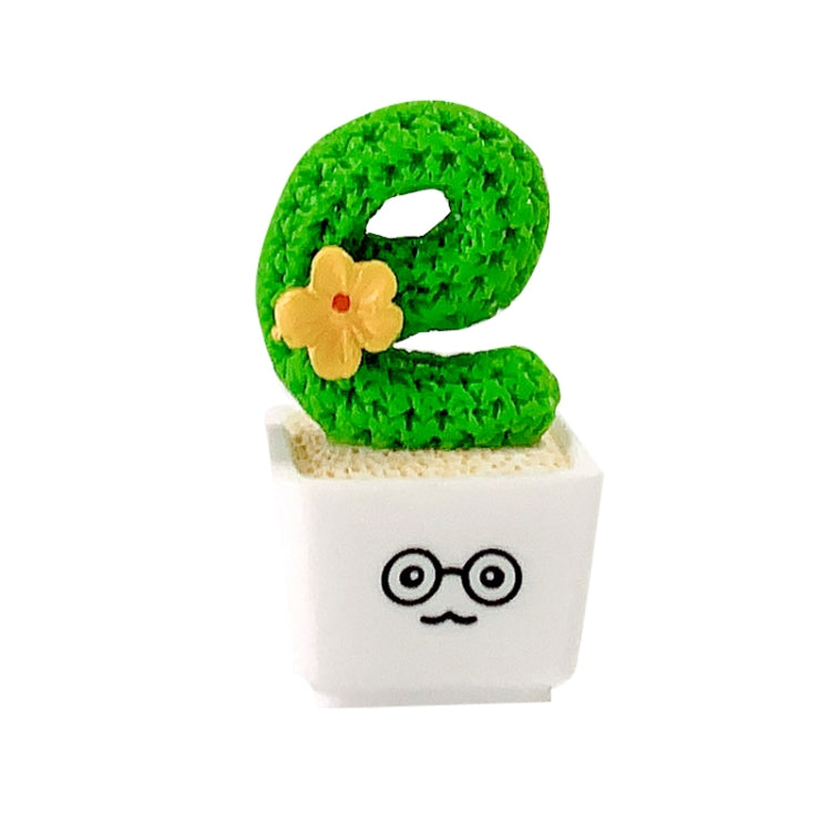 Small Fresh Cactus Ornaments Resin Plants Small Potted Car Ornaments