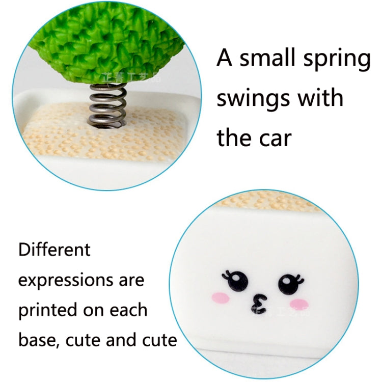 Small Fresh Cactus Ornaments Resin Plants Small Potted Car Ornaments