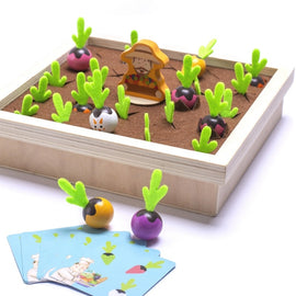 Farm Pulling Carrot Memory Chess Board Game Children Wooden Enlightenment Early Educational Toys