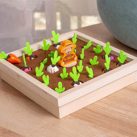 Farm Pulling Carrot Memory Chess Board Game Children Wooden Enlightenment Early Educational Toys