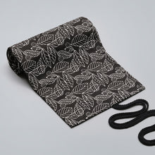 Load image into Gallery viewer, 12 Holes Black Leaf Canvas Printing Pen Curtain Large Capacity Roll Pen Bag Sketch Color Lead Pen Bag, 12 Holes, 24 Holes, 36  Holes, 48  Holes, 72 Holes