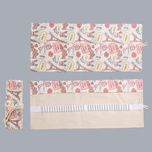Load image into Gallery viewer, Tower Canvas Handmade Pen Curtain Roll Pen Bag  Sketch Color Pencil Bag, 12 Holes, 24 Holes, 36  Holes, 48  Holes, 72 Holes