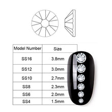 Load image into Gallery viewer, Nail Flat-back AB Crystal Strass 3D Charm Gems DIY Manicure Nail Art Decorations