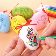 Load image into Gallery viewer, 4 PCS Handmade Cartoon Painted Easter Eggs Children&#39;s Educational Toys, Random Pattern and Color