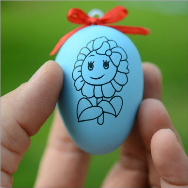 4 PCS Handmade Cartoon Painted Easter Eggs Children's Educational Toys, Random Pattern and Color